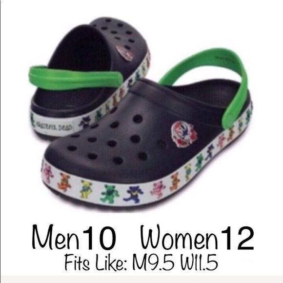 GRATEFUL DEAD CROCS 50th ANNIVERSARY M10 W12 - Picture 2 of 8